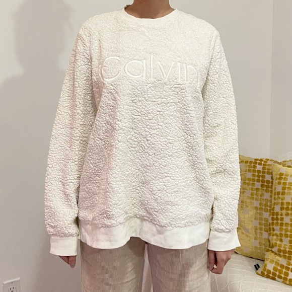 CALVIN KLEIN Teddy Fleece Sweater - Picture 2 of 6